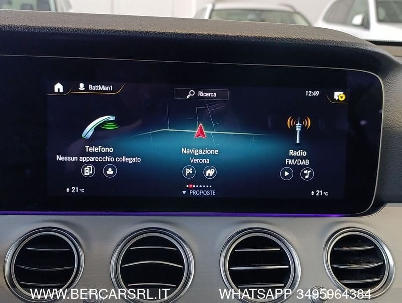 Mercedes-Benz E 300 de S.W. Auto Plug in hybrid Business Sport a Verona - Bercar srl Dettaglio auto usata Mercedes-Benz E 300 de S.W. Auto Plug in hybrid Business Sport a Verona presso Bercar srl